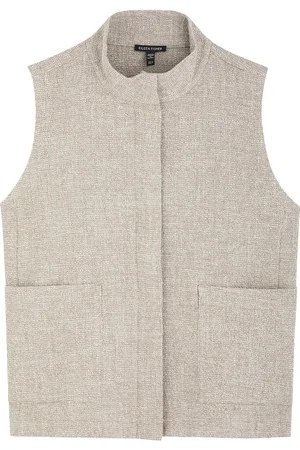 Eileen Fisher Stretch-cotton Gilet - - XL (UK 22 / Xxl) - XL (UK 22 /xxl)