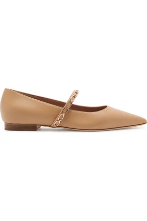 MALONE SOULIERS Virna 10 Embellished Leather Flats - - 36 (IT36 / UK3)