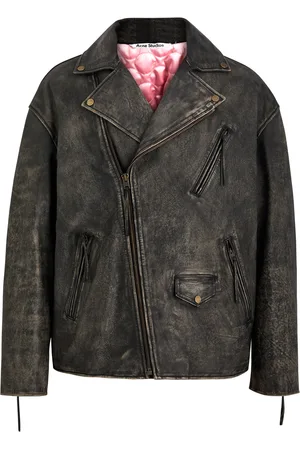Acne Studios Leather Biker Jacket - - 46 (IT46 / S)