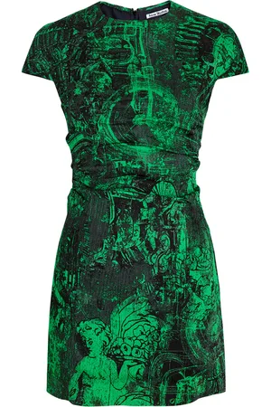 Acne Studios Printed Seersucker Mini Dress - - 40 (UK12 / M)