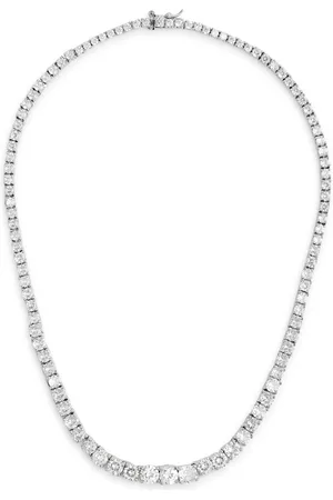 Kenneth Jay Lane Crystal-embellished Rhodium-plated Necklace - - One Size