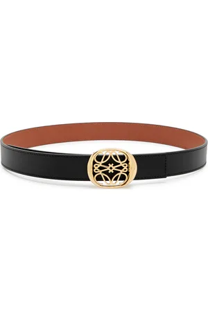 Loewe Anagram Ellipse Reversible Leather Belt - - 80 (UK10/ M)