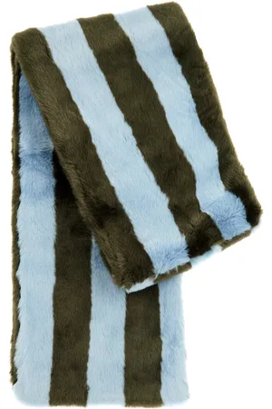 Jakke Ophelia Striped Faux fur Scarf - - One Size