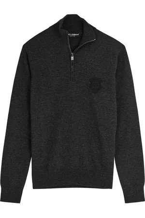 Dolce & Gabbana Logo Half-zip Cashmere Jumper - - 46 (IT46 / S)