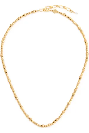 Anni Lu Goldie 18kt -plated Beaded Necklace - One Size