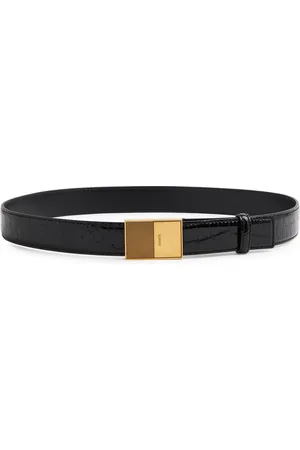 Khaite Elio Crocodile-effect Patent Leather Belt - - 80 (UK10/ M)