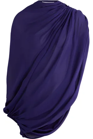 Alaïa Asymmetric Draped Georgette top - - 36 (UK8 / S)