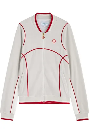 Casablanca Contrast-stitch Velour Track Jacket - - M