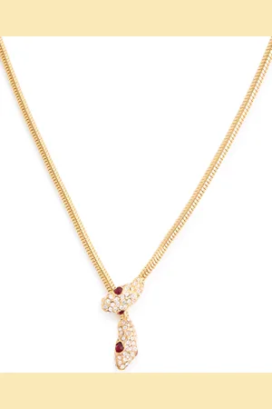 Kenneth Jay Lane Snake Crystal-embellished Necklace - - One Size