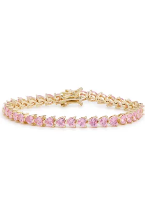Kenneth Jay Lane Heart Crystal-embellished Tennis Bracelet - - One Size