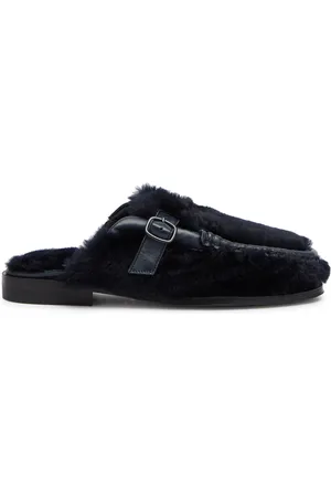Hereu Barraca Shearling Loafer Sliders - - 38 (IT38/ UK5)