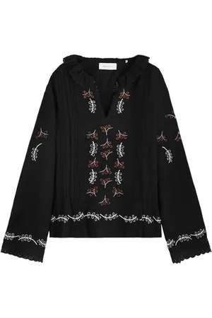 Skall Studio Maya Embroidered Linen-blend Blouse - - 38 (UK10 / S)