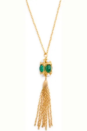 Kenneth Jay Lane Embellished-pendant Chain Necklace - - One Size
