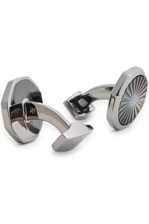 Tateossian Mother-of-pearl Gunmetal Cufflinks - - One Size