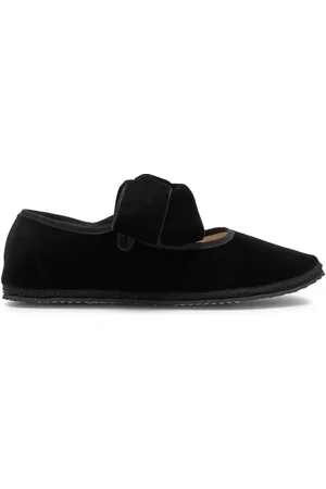VIBI VENEZIA Bow Velvet Mary Jane Flats - - 36 (IT36/ UK3)