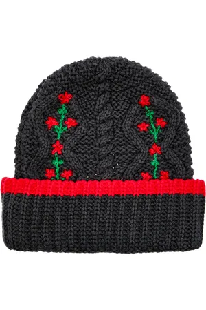Damson Madder Embroidered Cotton-blend Beanie - - One Size