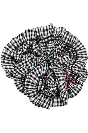 Damson Madder Garter Cotton Scrunchie - - One Size