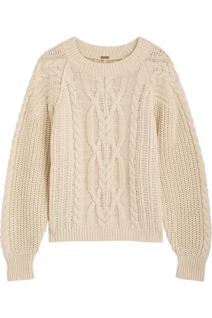 Free People Frankie Cable-knit Jumper - - XS (UK 4-6 /xs)