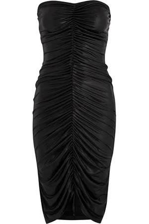 Norma Kamali Strapless Ruched Stretch-jersey Dress - - L (UK14 / L)