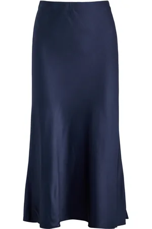 Rails Anya Satin Midi Slip Skirt - - M (UK12 / M)