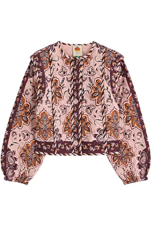 Farm Rio Glam Tapestry Quilted Printed Cotton Jacket - - L (UK14 / L)