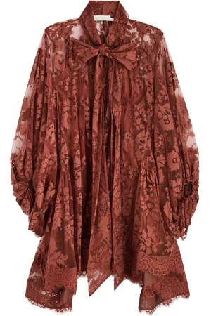 ZIMMERMANN Illustration Lace Mini Dress - - S (UK8-10 / S)