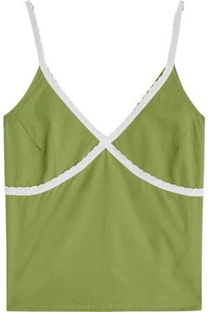 Desmond & Dempsey Poplin Cotton Pyjama Camisole top - - L (UK14 / L)