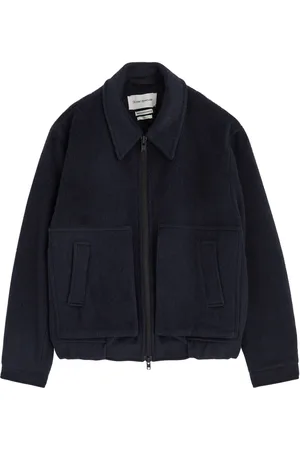 OLIVER SPENCER Arlington Wool-blend Bomber Jacket