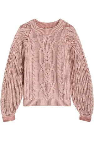 Free People Frankie Cable-knit Jumper - - XS (UK 4-6 /xs)