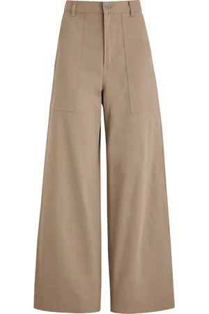 Moncler Wide-leg Stretch-cotton Trousers - - 42 (UK10 / S)