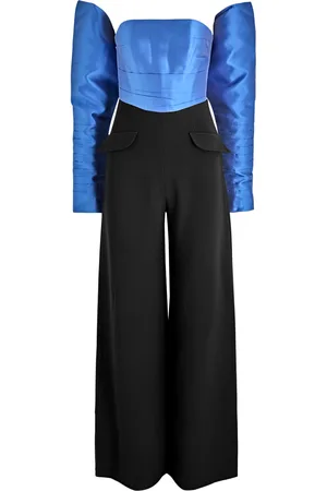NAFSIKA SKOURTI Imperial Strapless Crepe Jumpsuit - - 10 (UK10 / S)