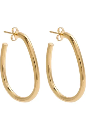 Otiumberg Oval Large 14kt Vermeil Hoop Earrings - One Size