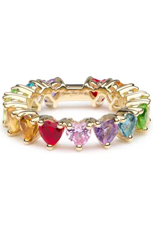 YVONNE LÉON Alliance Coeurs Embellished 9kt Gold Ring - - 52 (UK M / US 6.5)