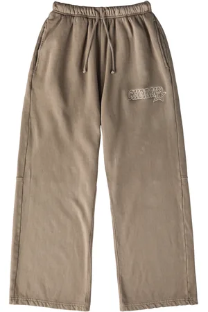 CHERRY LOS ANGELES Parachute Wide-leg Cotton Sweatpants - - L