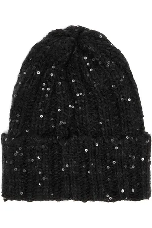 INVERNI Sequin-embellished Cashmere-blend Beanie - - One Size