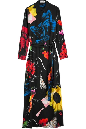 ALICE+OLIVIA Chassidy Printed Maxi Shirt Dress - - L (UK14 / L)