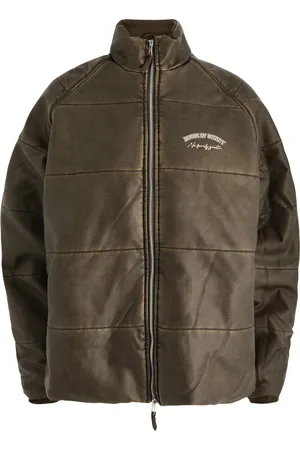 House of Sunny Logo-embroidered Quilted Faux Leather Jacket - - L (UK14 / L)