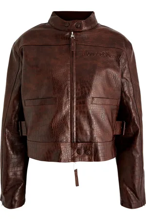 House of Sunny Take A Trip Crocodile-effect Faux Leather Jacket - - 10 (UK10 / S)