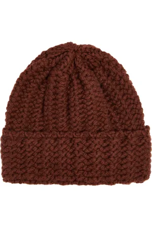 INVERNI Ribbed Turn-up Cashmere Beanie - - One Size