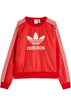 adidas Logo Shell and Jersey Sweatshirt - - L (UK14 / L)