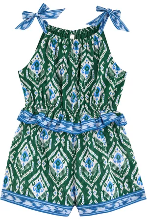 ZIMMERMANN Kids Wylie Printed Cotton Playsuit