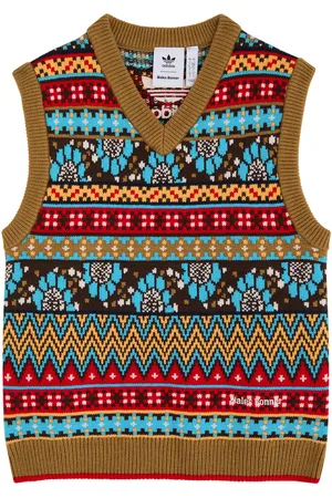 adidas Logo Intarsia Knitted Vest - - XS (UK6 /xs)