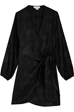 Never Fully Dressed Vienna Love Lock Satin Mini Wrap Dress - - 10 (UK10 / S)