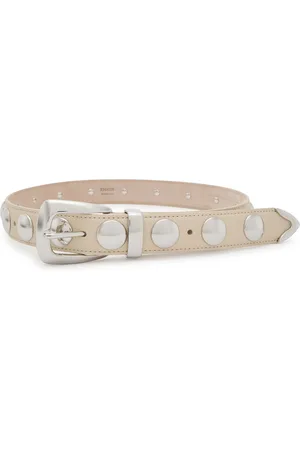 Khaite Benny Studded Leather Belt - - 32 (UK10/ M)