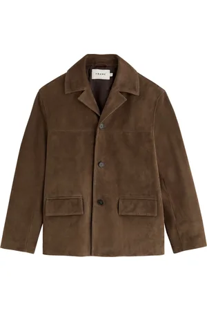 Frame Panelled Suede Jacket - - S