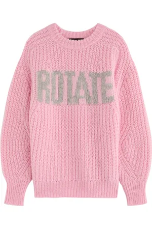 ROTATE Logo-intarsia Wool-blend Jumper - - 38 (UK10 / S)