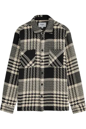 Wax London Whiting Checked Cotton-blend Overshirt - - M