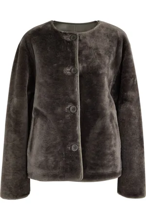 arma leder Lucine Reversible Shearling and Leather Jacket - - 38