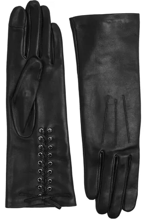 AGNELLE Klara Leather Gloves - - 7.5 (M)