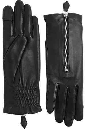 AGNELLE Jane Leather Gloves - - 6.5 (S)